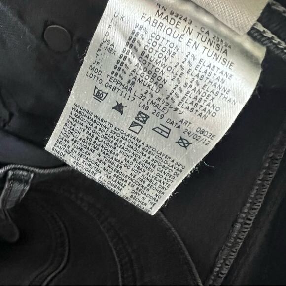 Diesel Men's Tepphar Slim Carrot Jeans Black Wash Button Fly W27 L32 - Picture 13 of 13